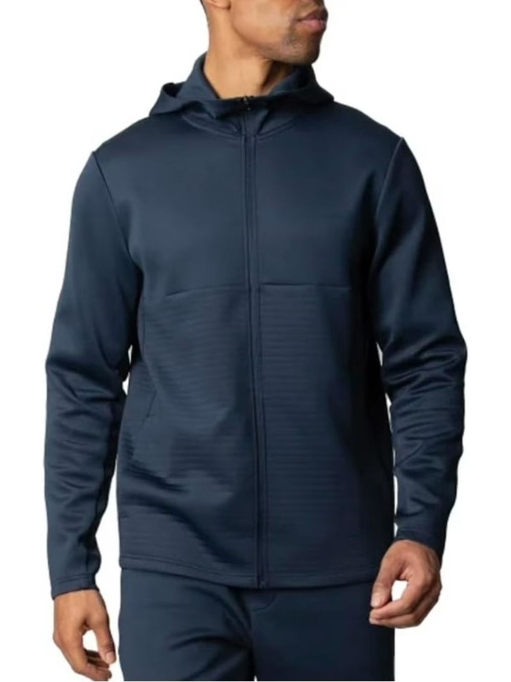 NWOT Spyder Active Men's Navy Zip-Up Hooded Jacket Size Large
